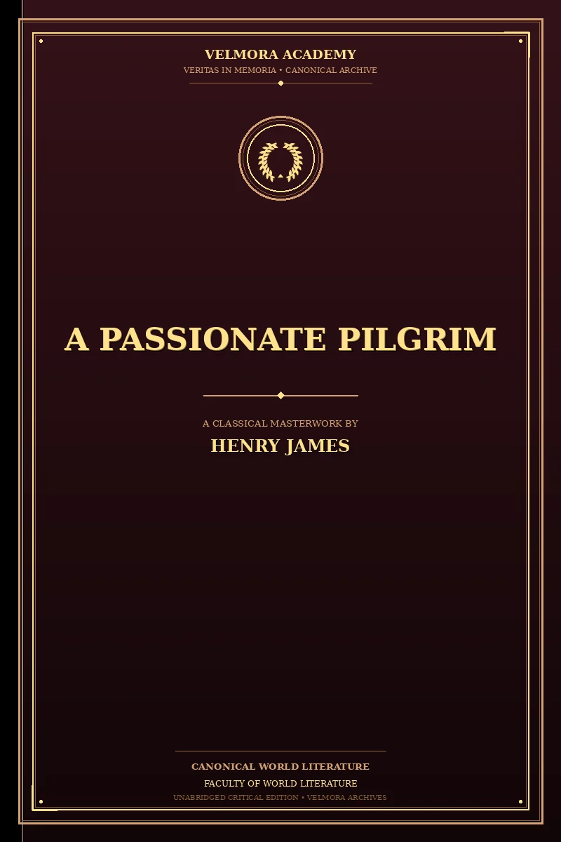 Cover of A Passionate Pilgrim