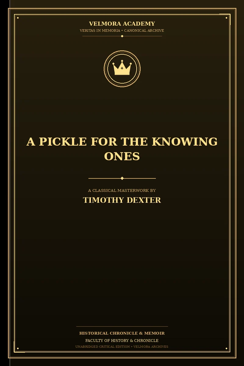 Cover of A Pickle for the Knowing Ones