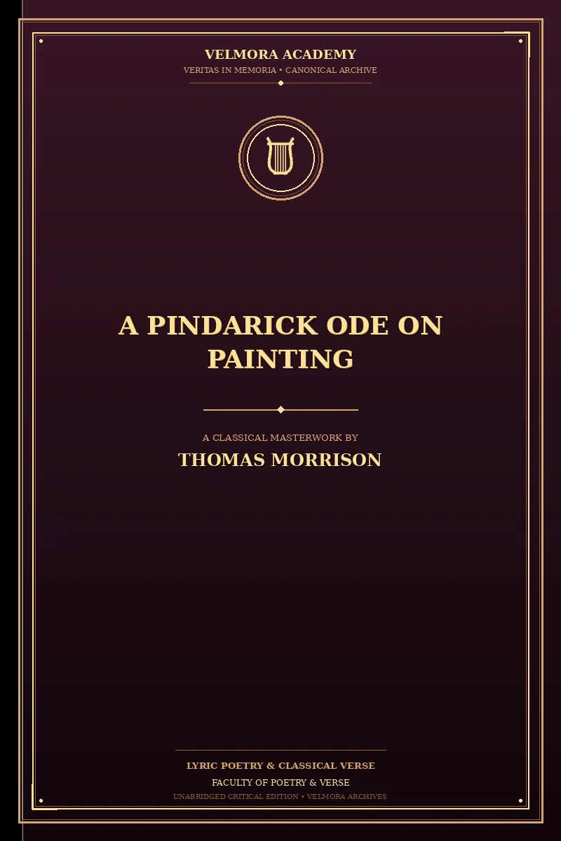 Cover of A Pindarick Ode on Painting