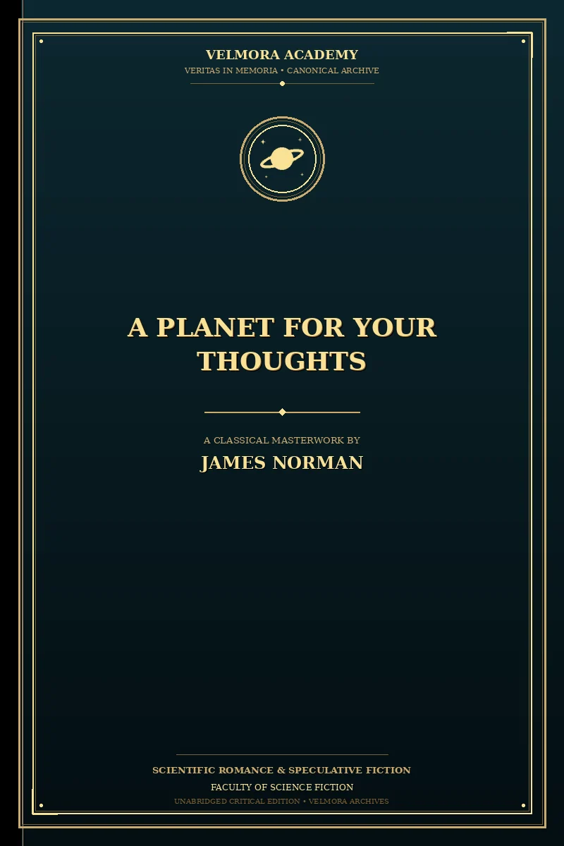Cover of A Planet for Your Thoughts