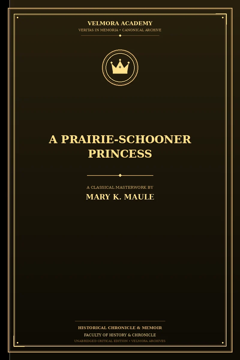 Cover of A Prairie-Schooner Princess