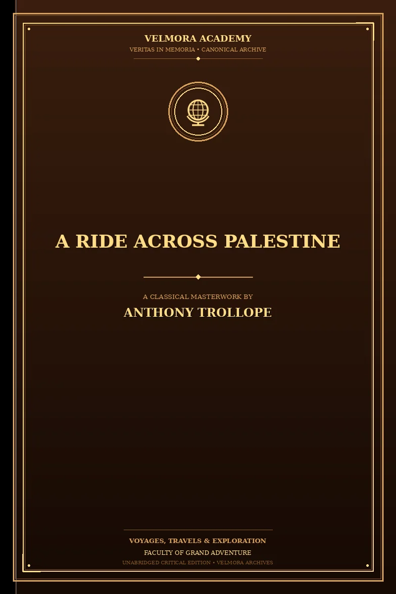 Cover of A Ride Across Palestine