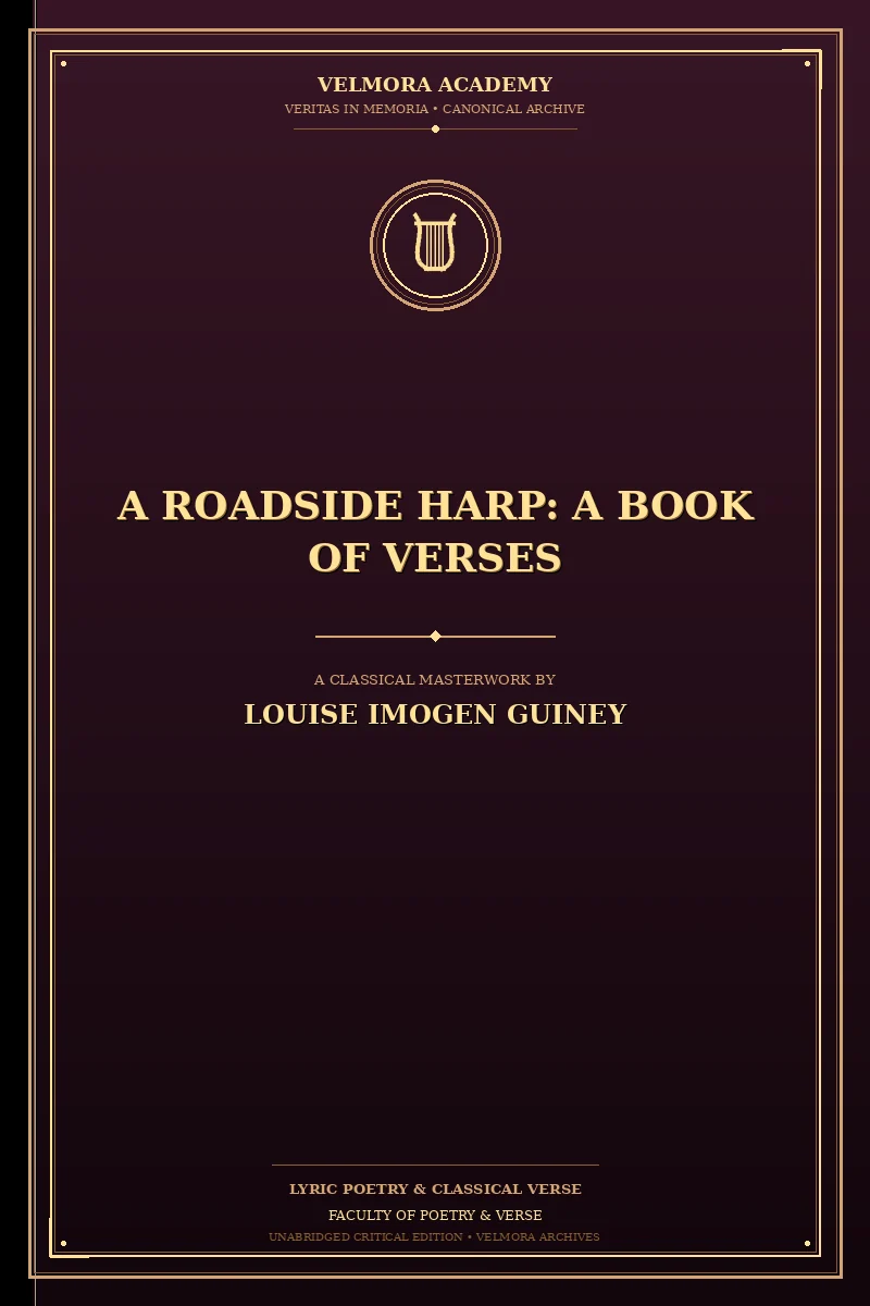 Cover of A Roadside Harp: A Book of Verses