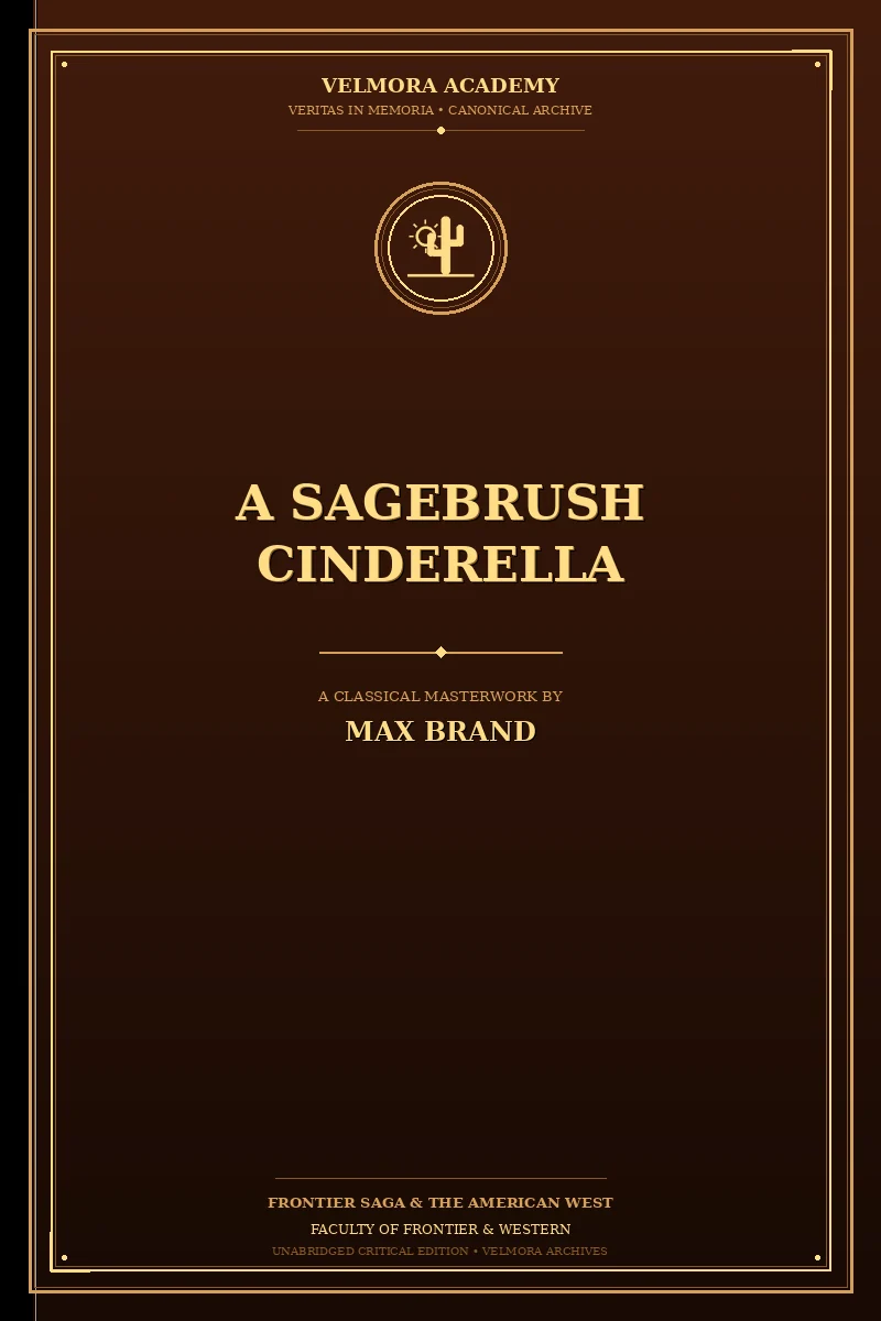 Cover of A Sagebrush Cinderella