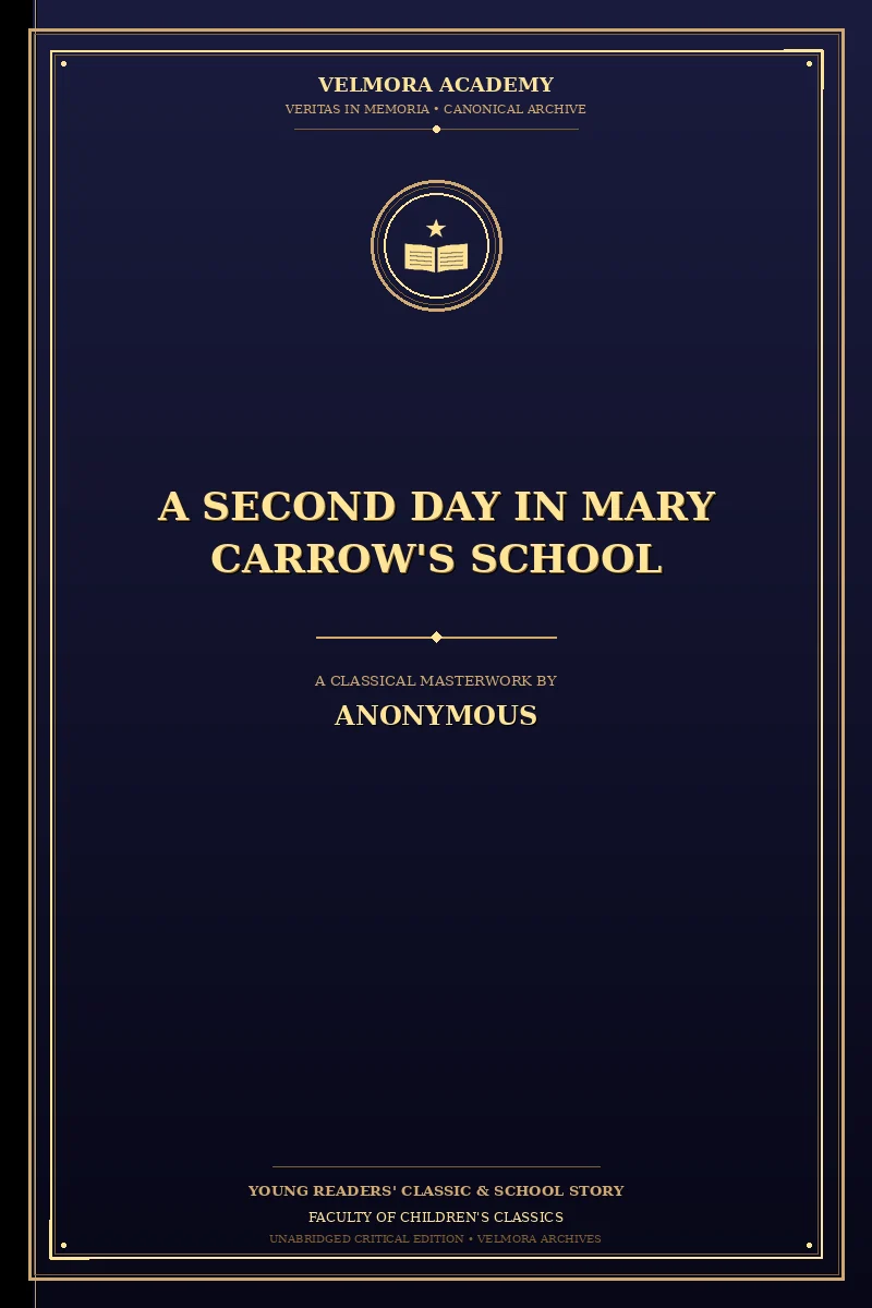 Cover of A second day in Mary Carrow's school