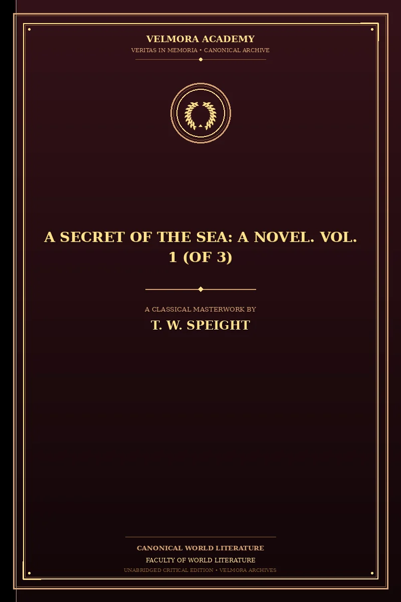 Cover of A Secret of the Sea: A Novel. Vol. 1 (of 3)