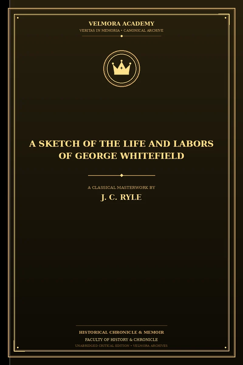 Cover of A Sketch of the Life and Labors of George Whitefield