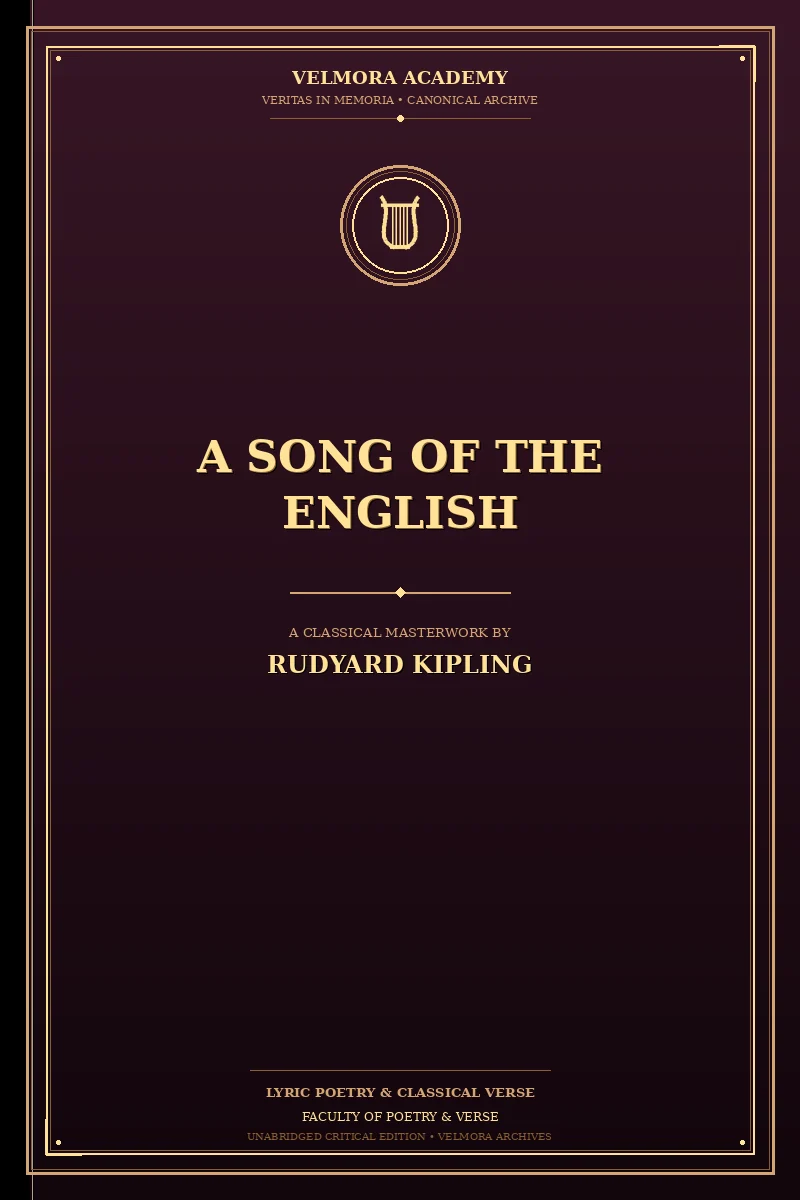 Cover of A Song of the English