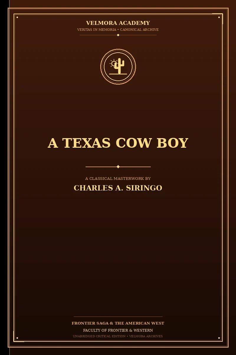 Cover of A Texas Cow Boy