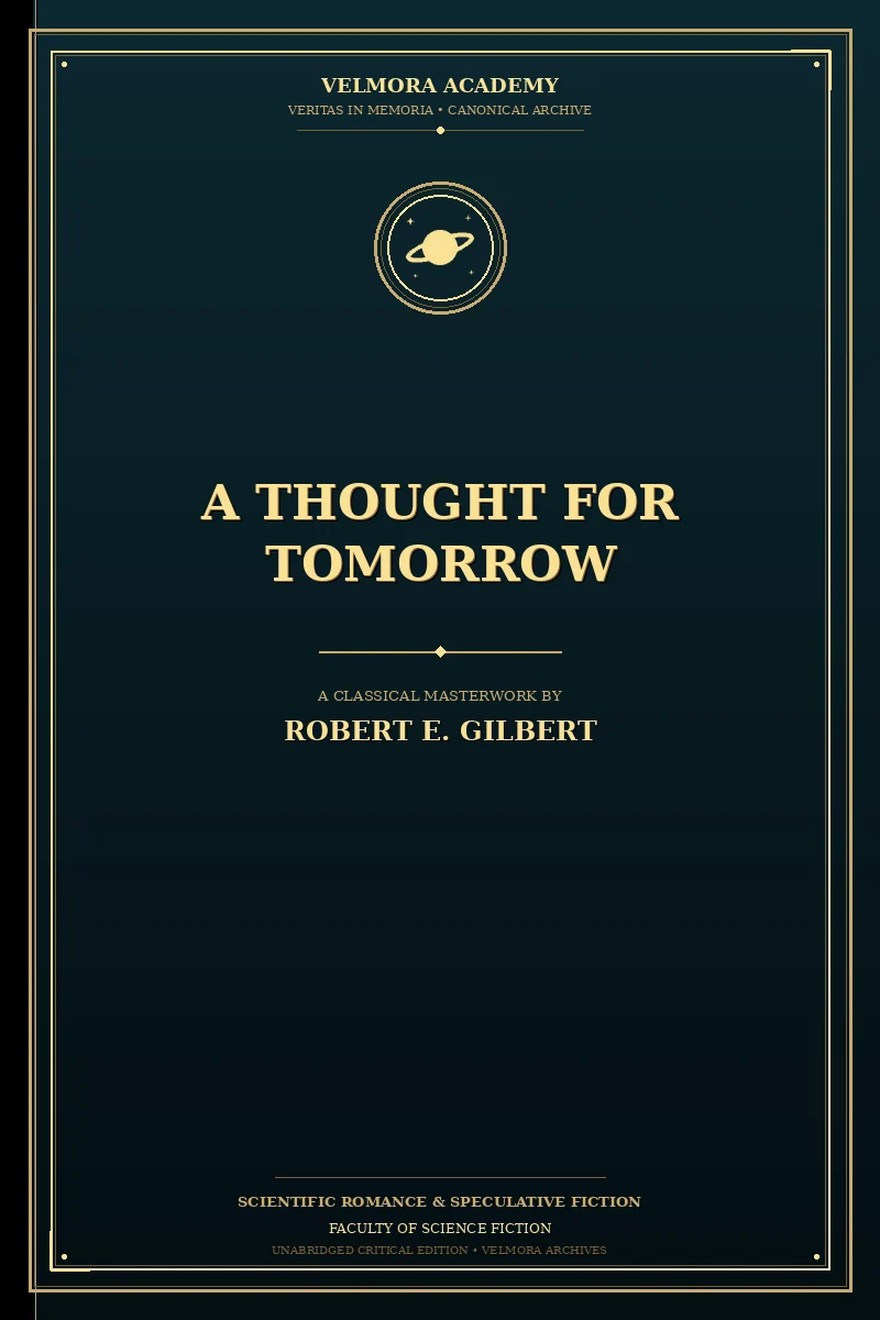 Cover of A Thought For Tomorrow
