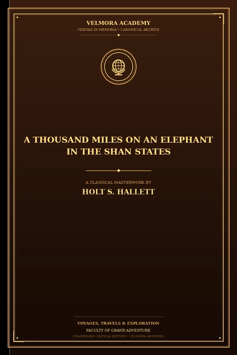 A thousand miles on an elephant in the Shan States