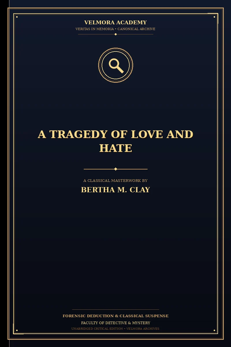 Cover of A tragedy of love and hate