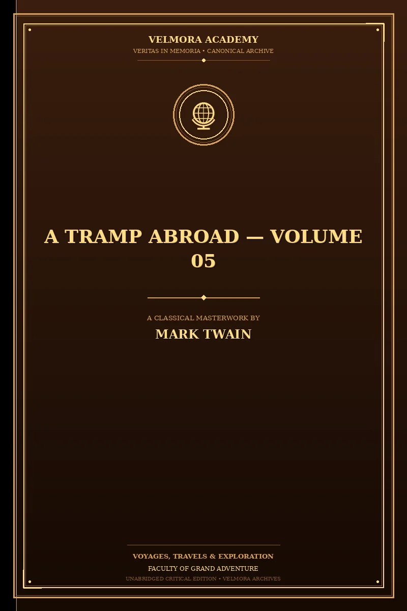 Cover of A Tramp Abroad — Volume 05