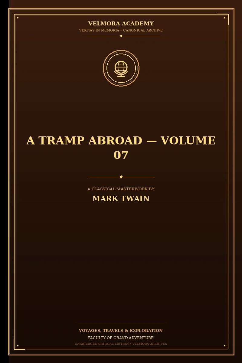 Cover of A Tramp Abroad — Volume 07