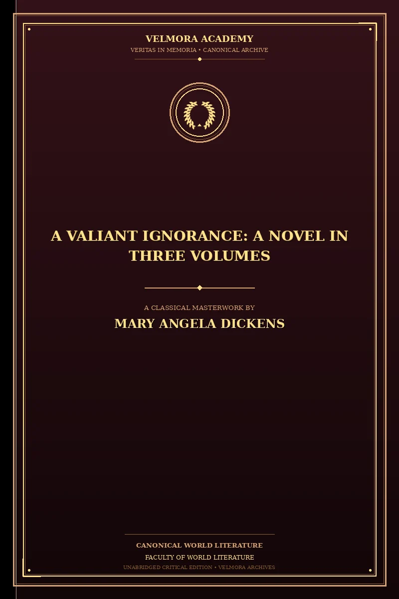 A Valiant Ignorance: A Novel in Three Volumes
