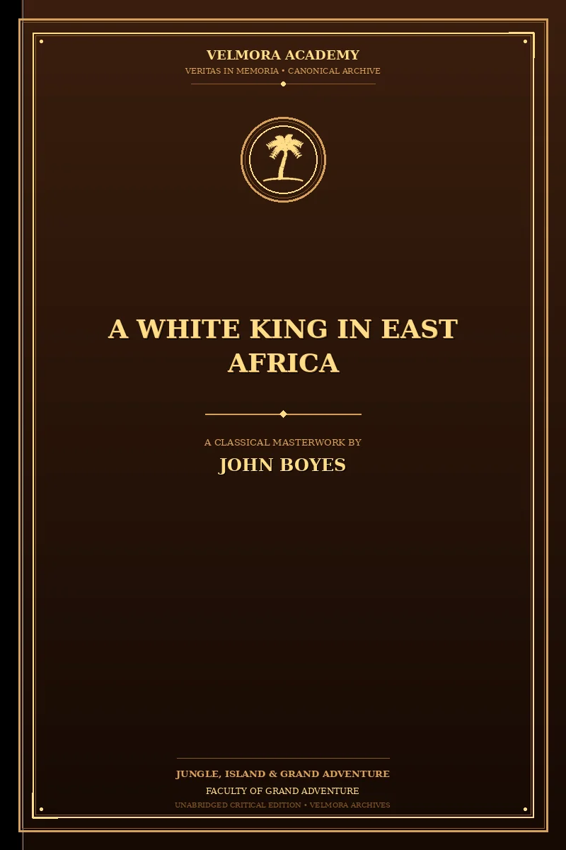 A White King in East Africa