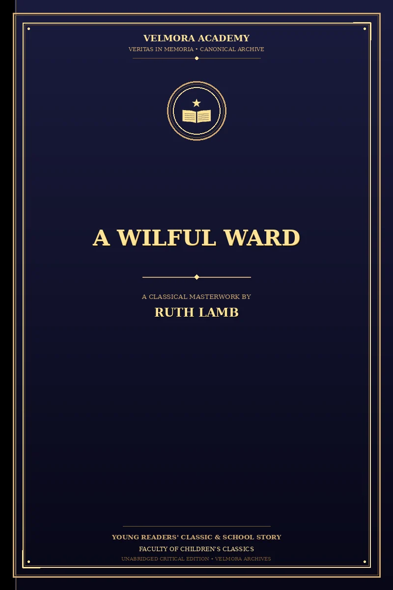 Cover of A wilful ward