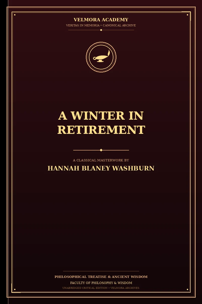 Cover of A winter in retirement