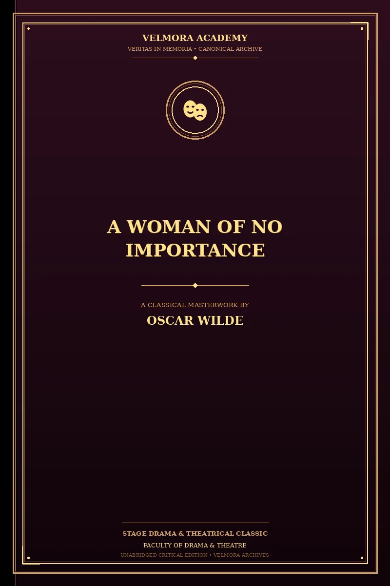 Cover of A Woman of No Importance