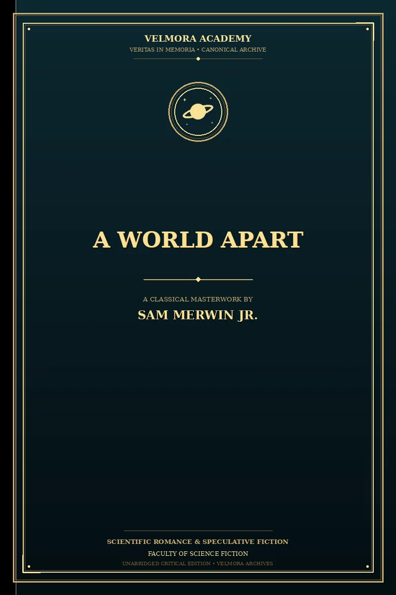 Cover of A World Apart