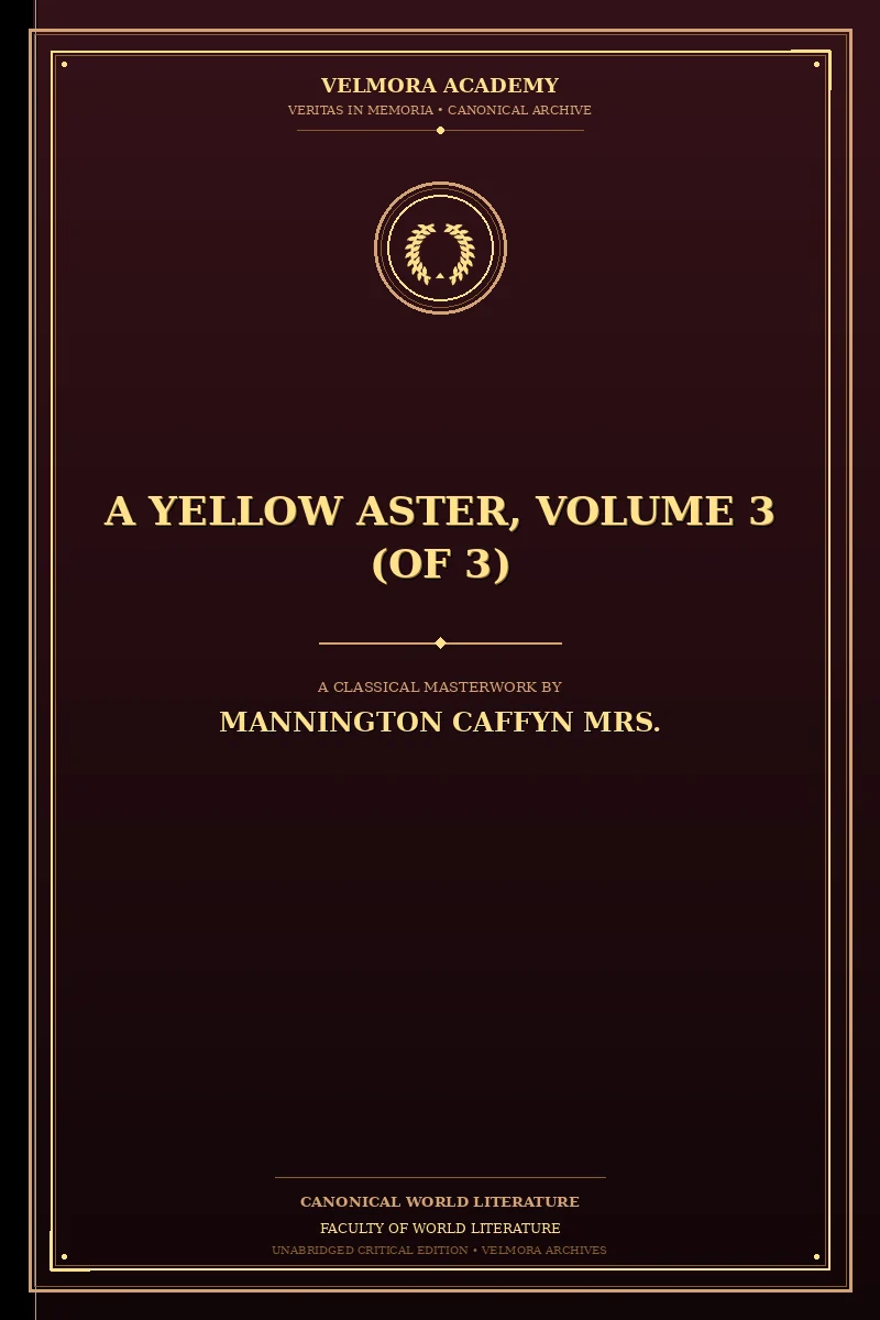 Cover of A Yellow Aster, Volume 3 (of 3)