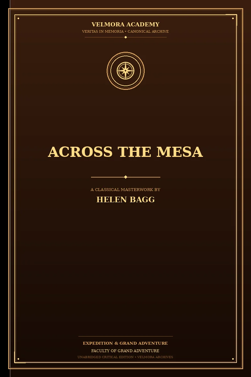 Cover of Across the Mesa