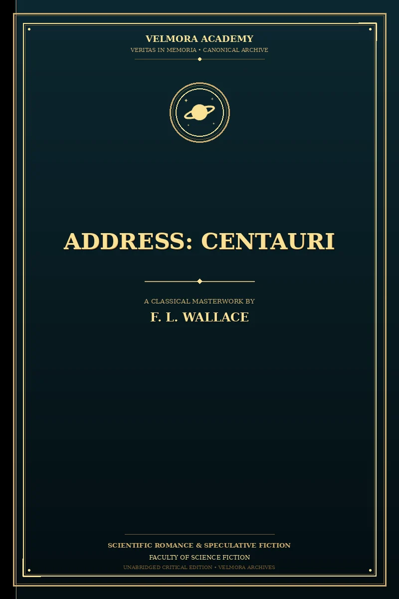 Cover of Address: Centauri