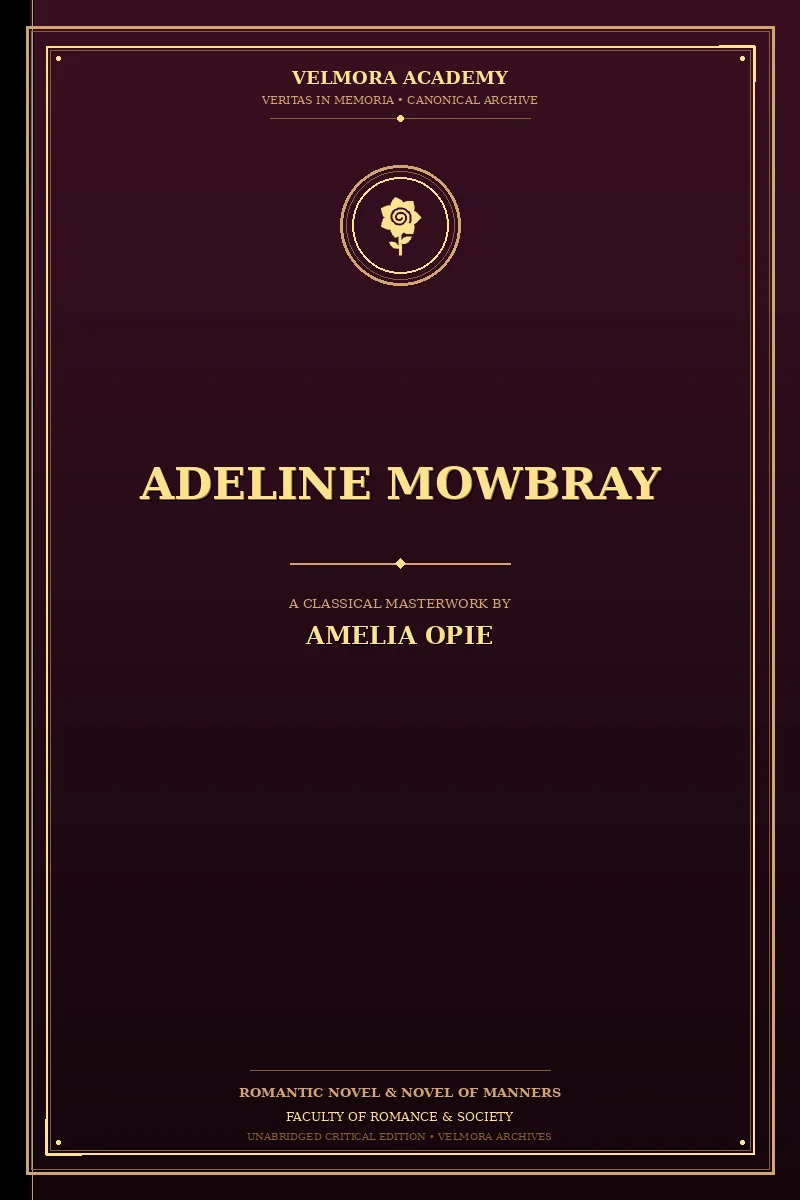 Cover of Adeline Mowbray