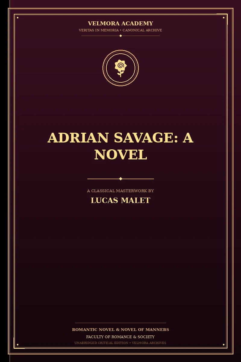 Adrian Savage: A Novel