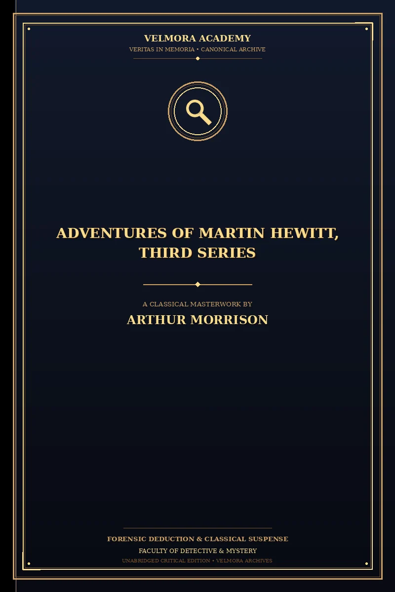 Adventures of Martin Hewitt, Third Series