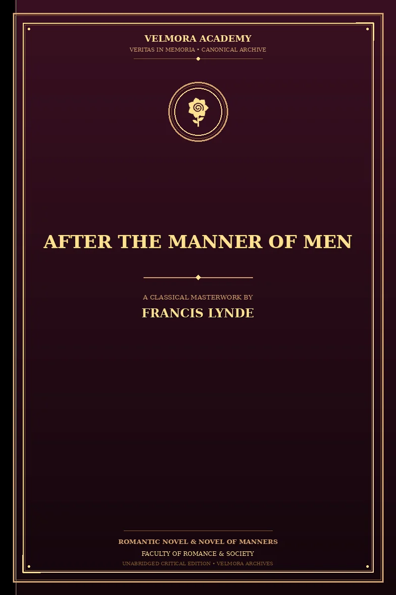 Cover of After the Manner of Men