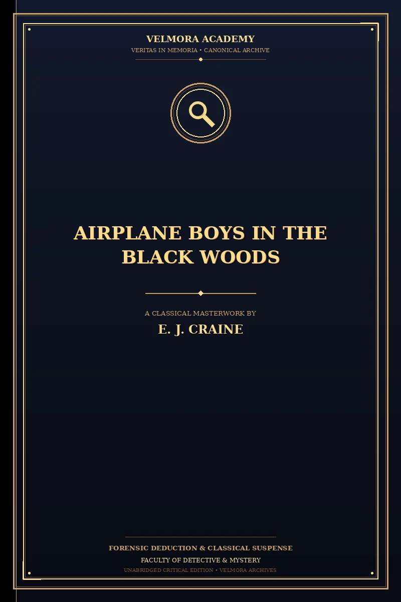 Cover of Airplane Boys in the Black Woods