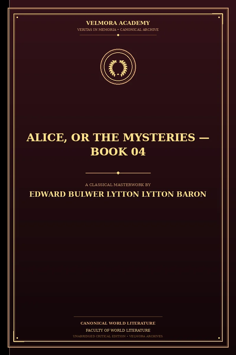 Cover of Alice, or the Mysteries — Book 04