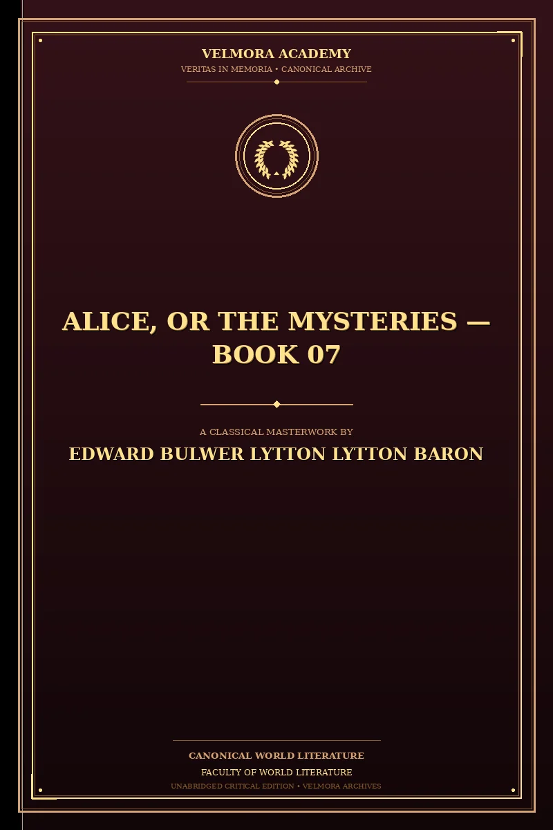 Cover of Alice, or the Mysteries — Book 07