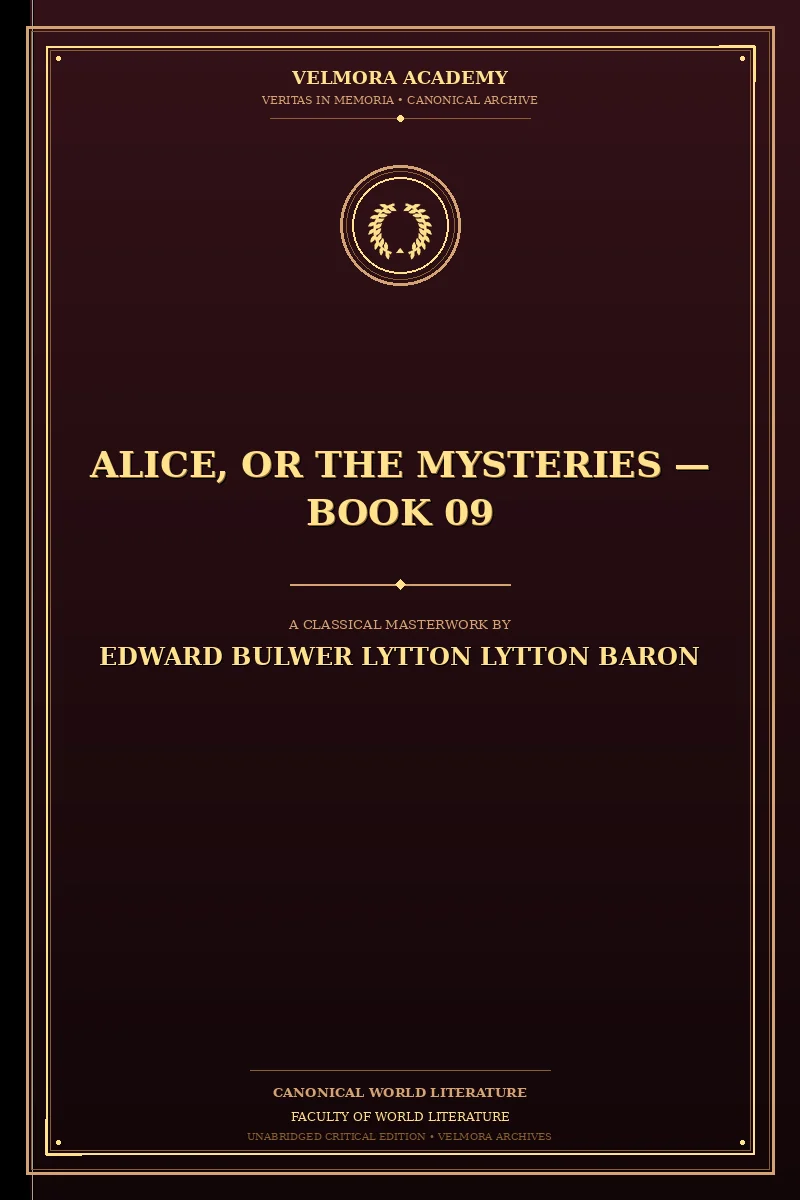 Cover of Alice, or the Mysteries — Book 09