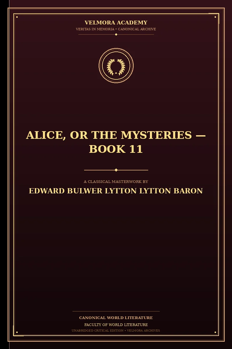 Cover of Alice, or the Mysteries — Book 11