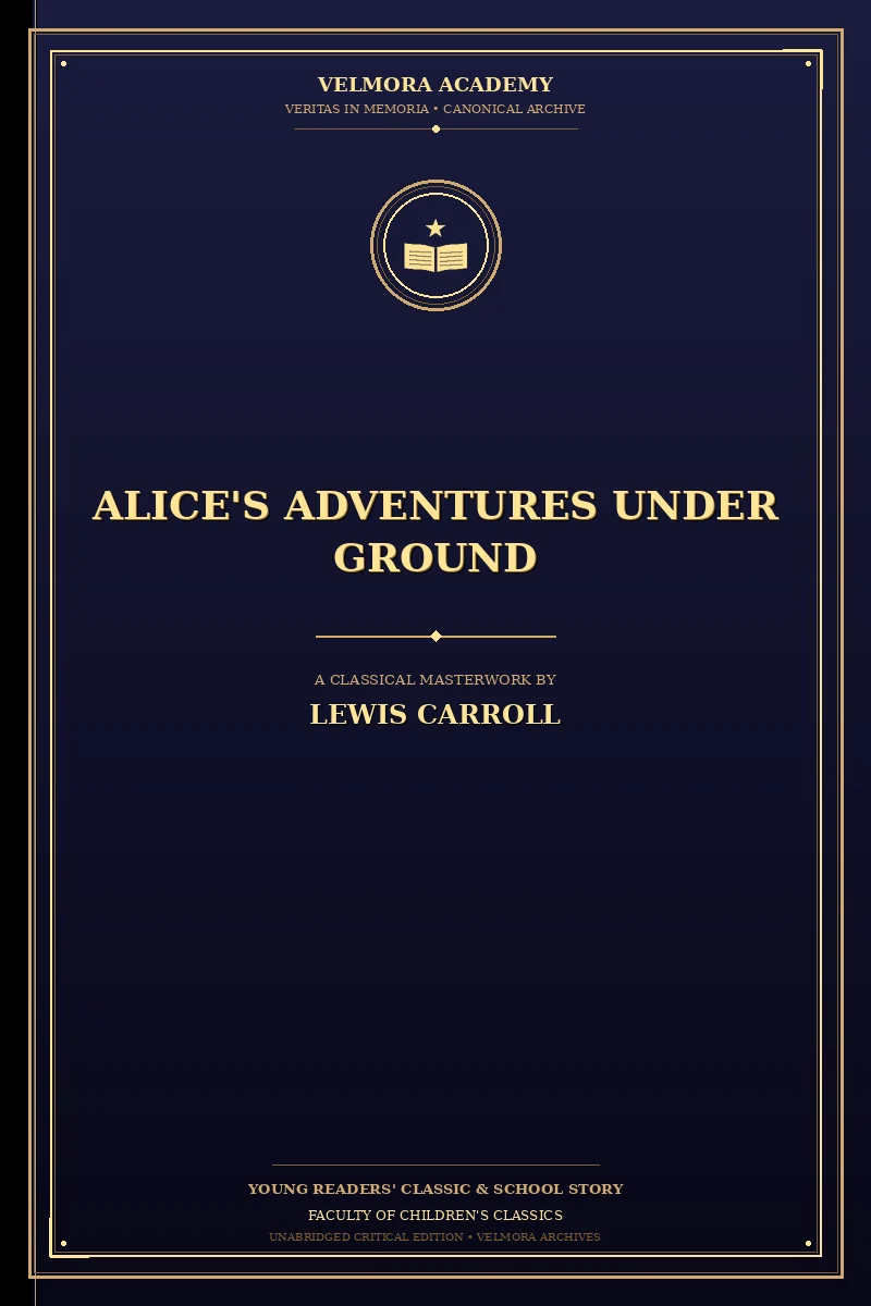 Cover of Alice's Adventures Under Ground