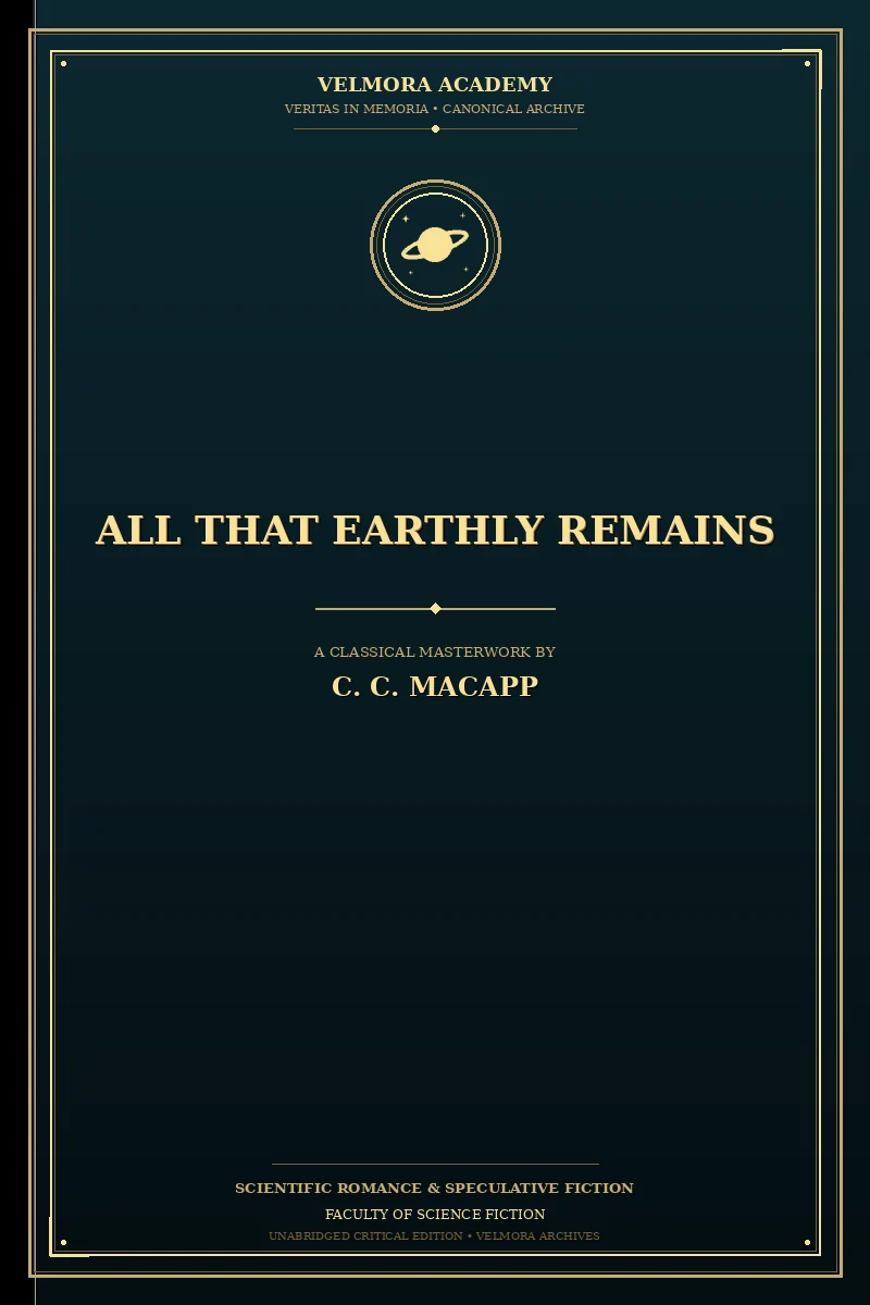 Cover of All That Earthly Remains