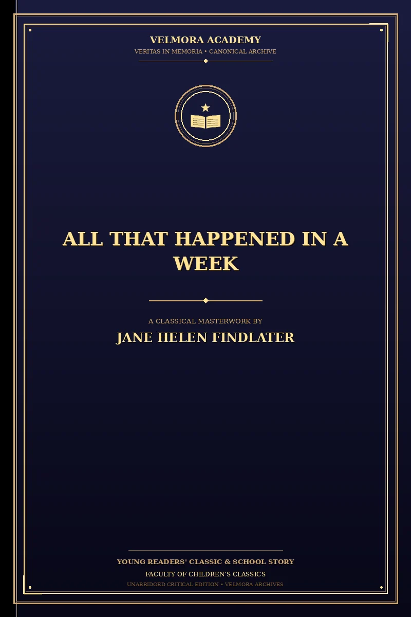 Cover of All that happened in a week