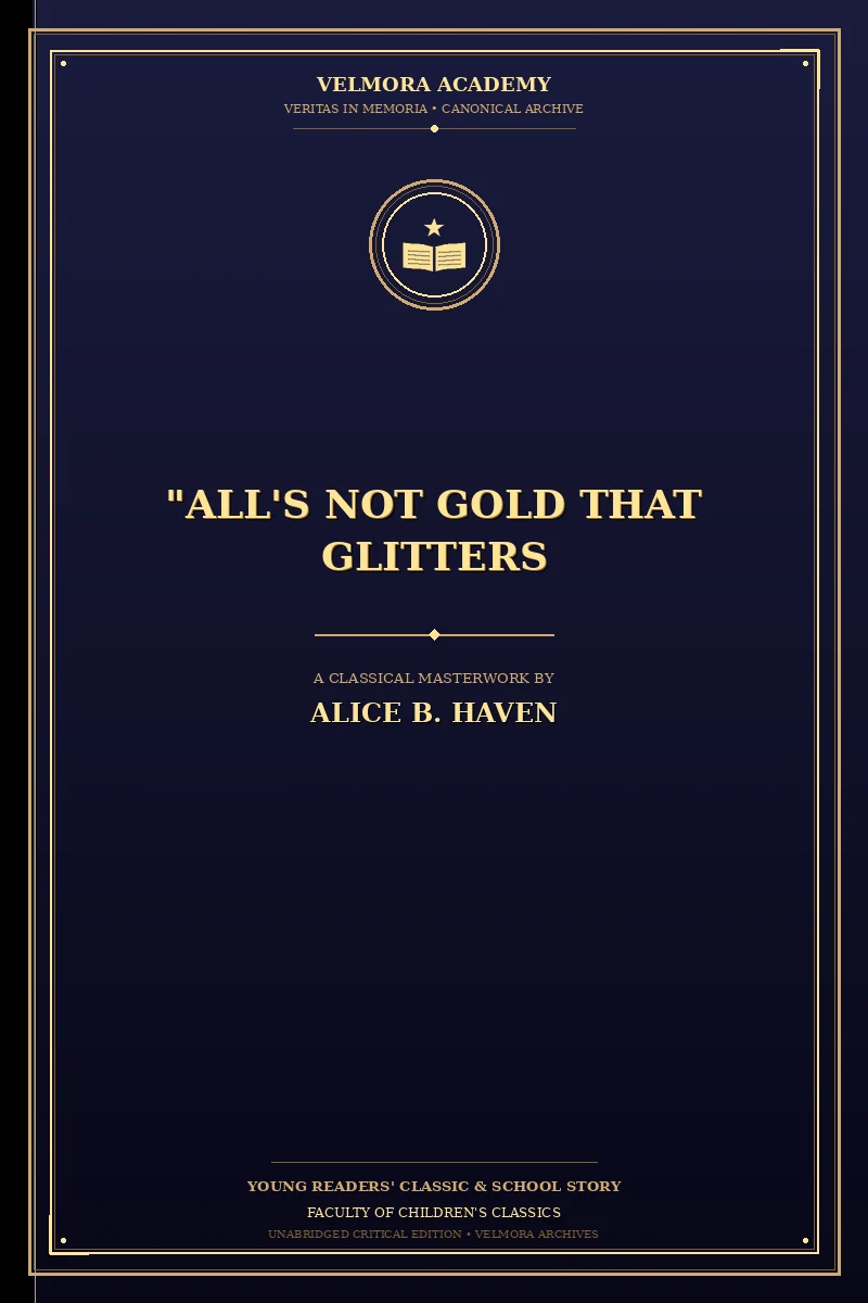 Cover of "All's not Gold that Glitters