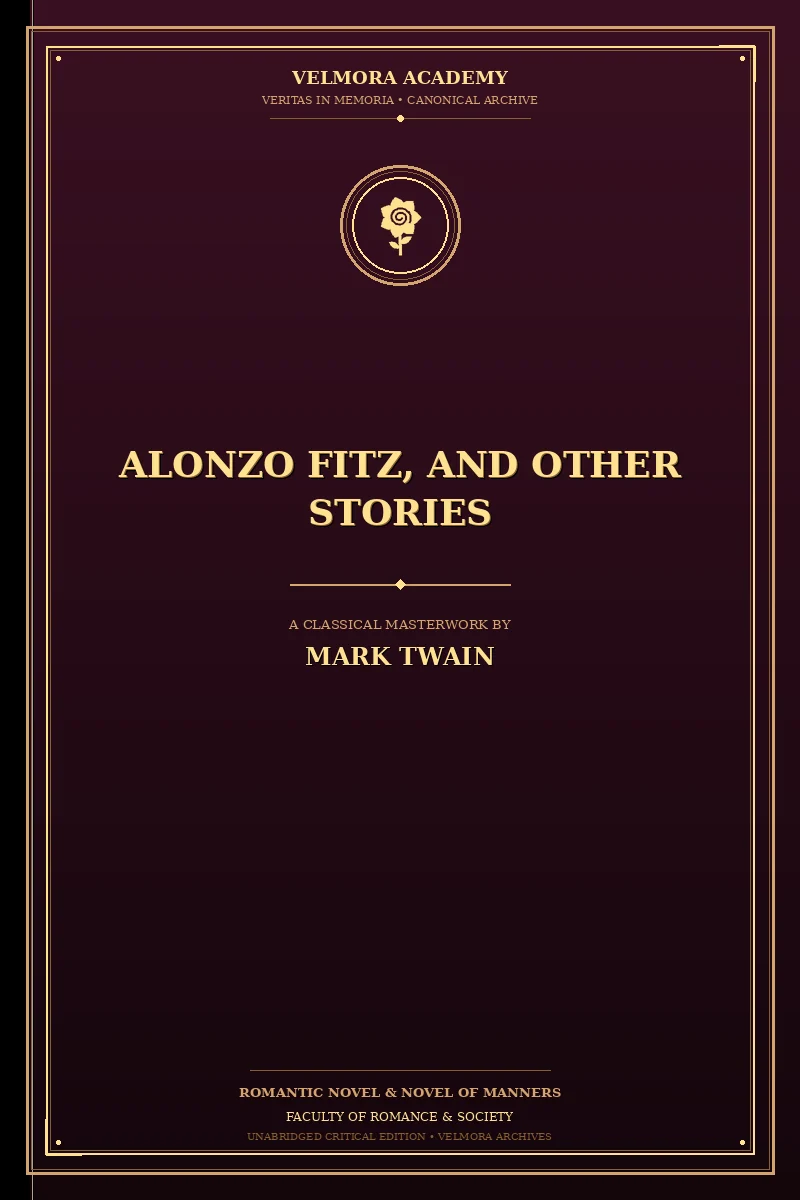 Cover of Alonzo Fitz, and Other Stories