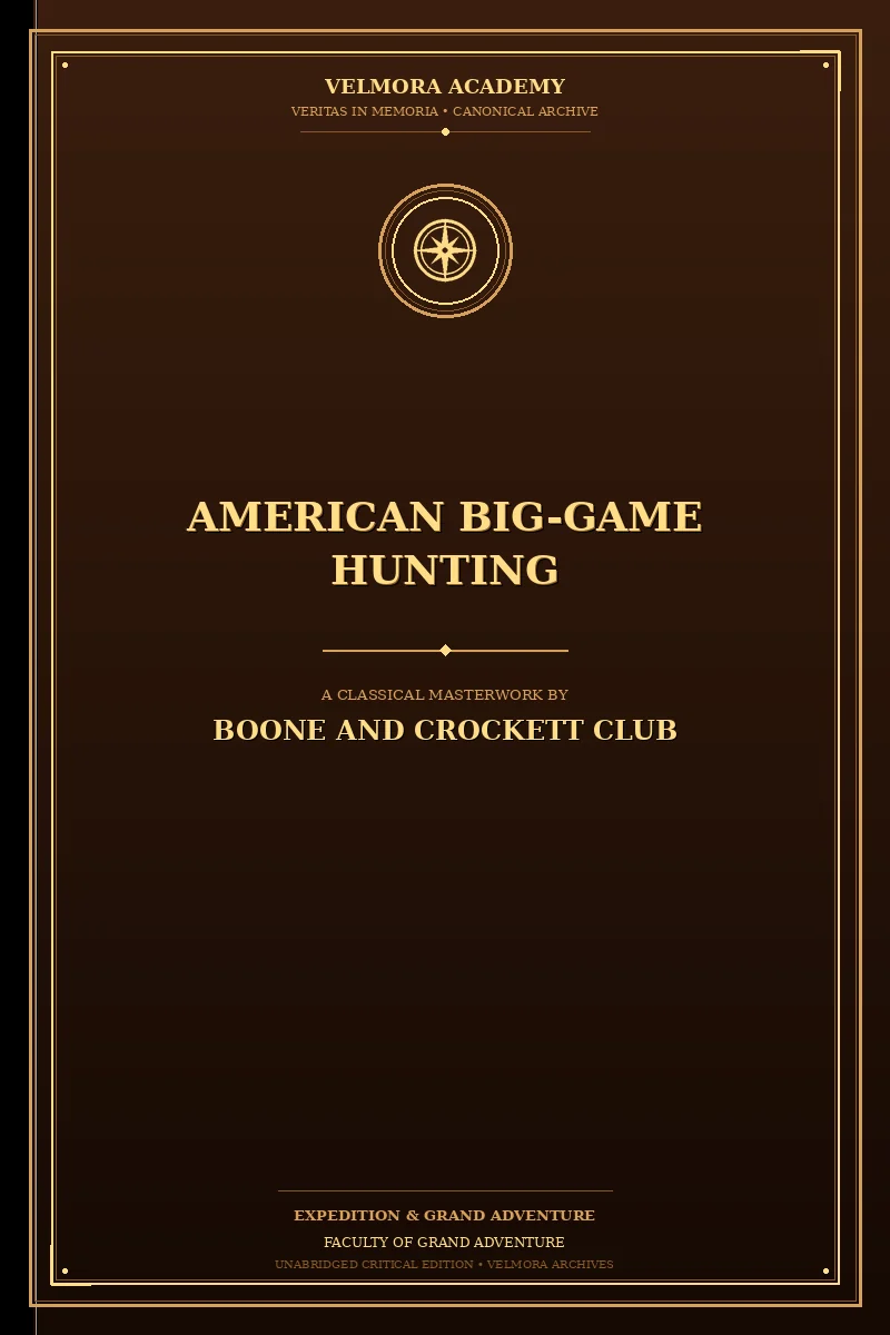 American Big-Game Hunting