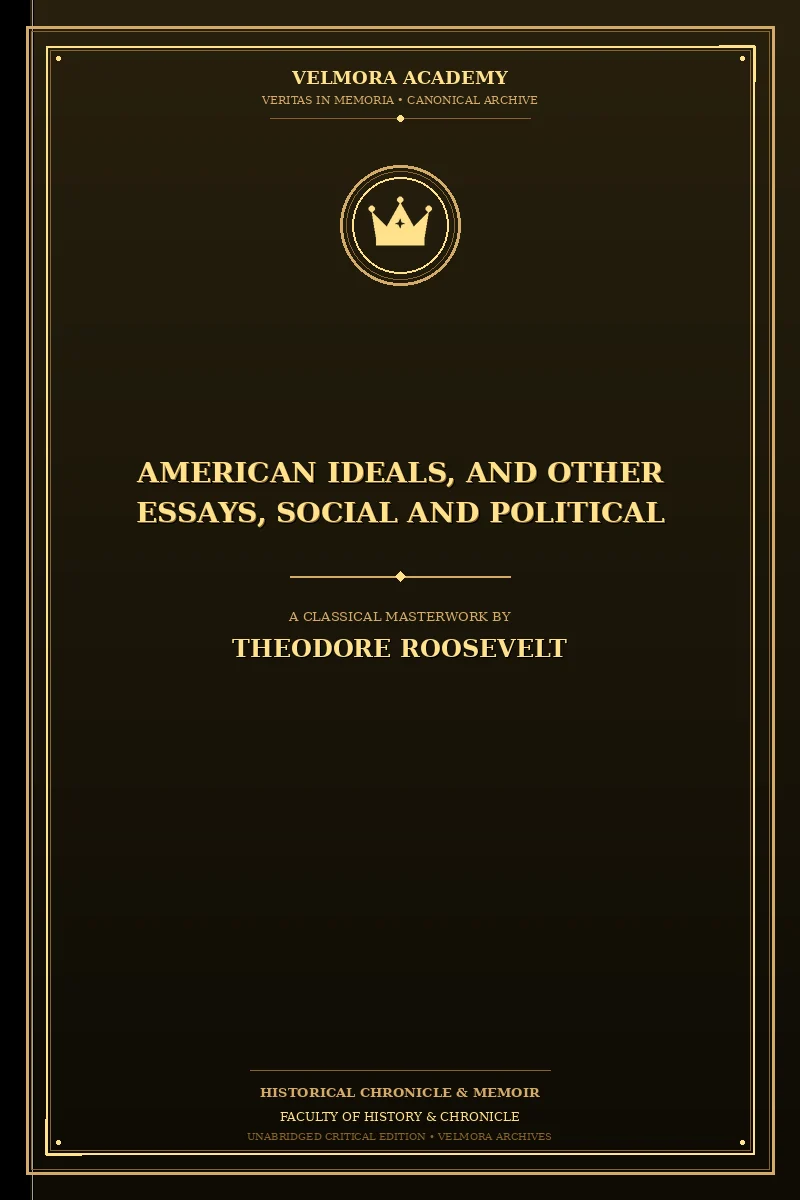 American ideals, and other essays, social and political