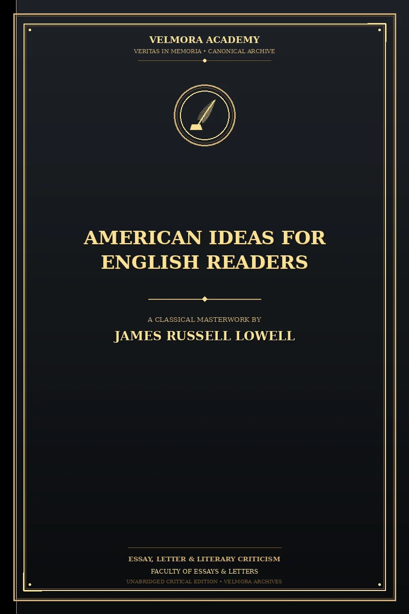 American ideas for English readers