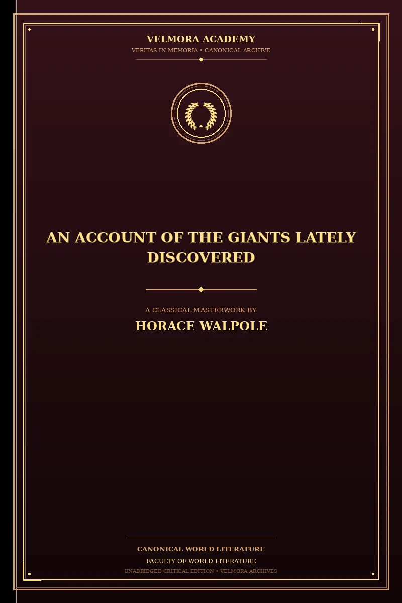 An account of the giants lately discovered