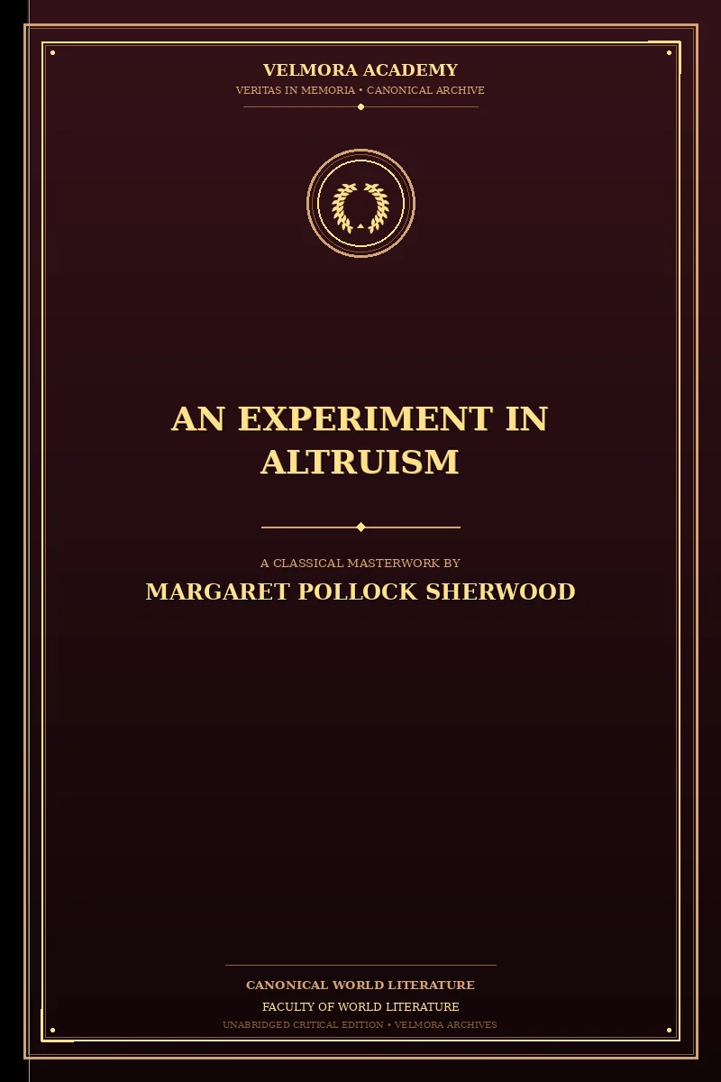 Cover of An Experiment in Altruism