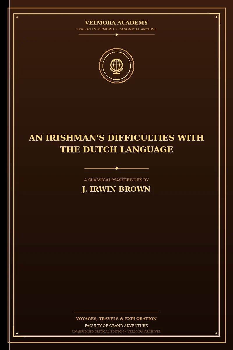 Cover of An Irishman's Difficulties with the Dutch Language