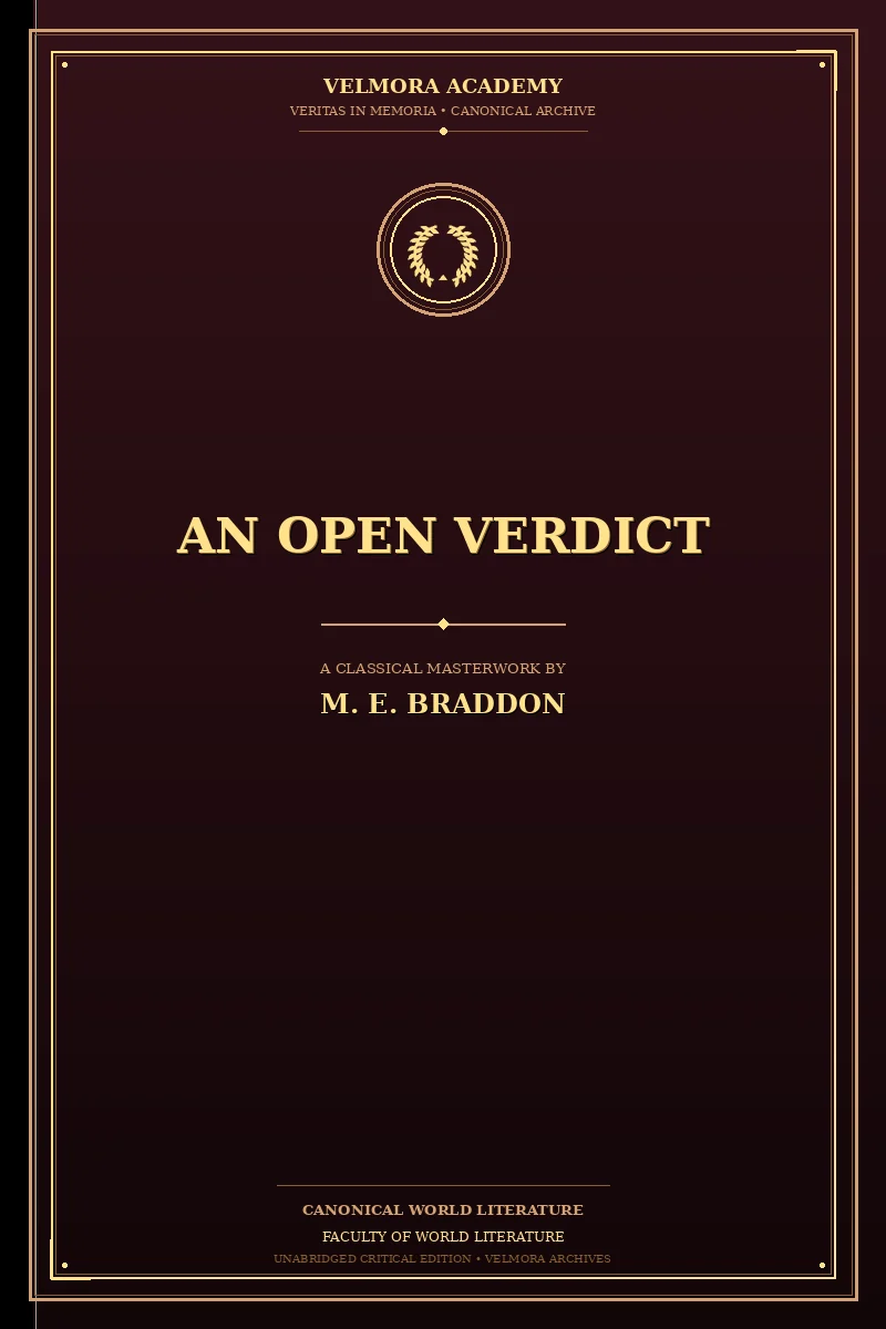 Cover of An open verdict