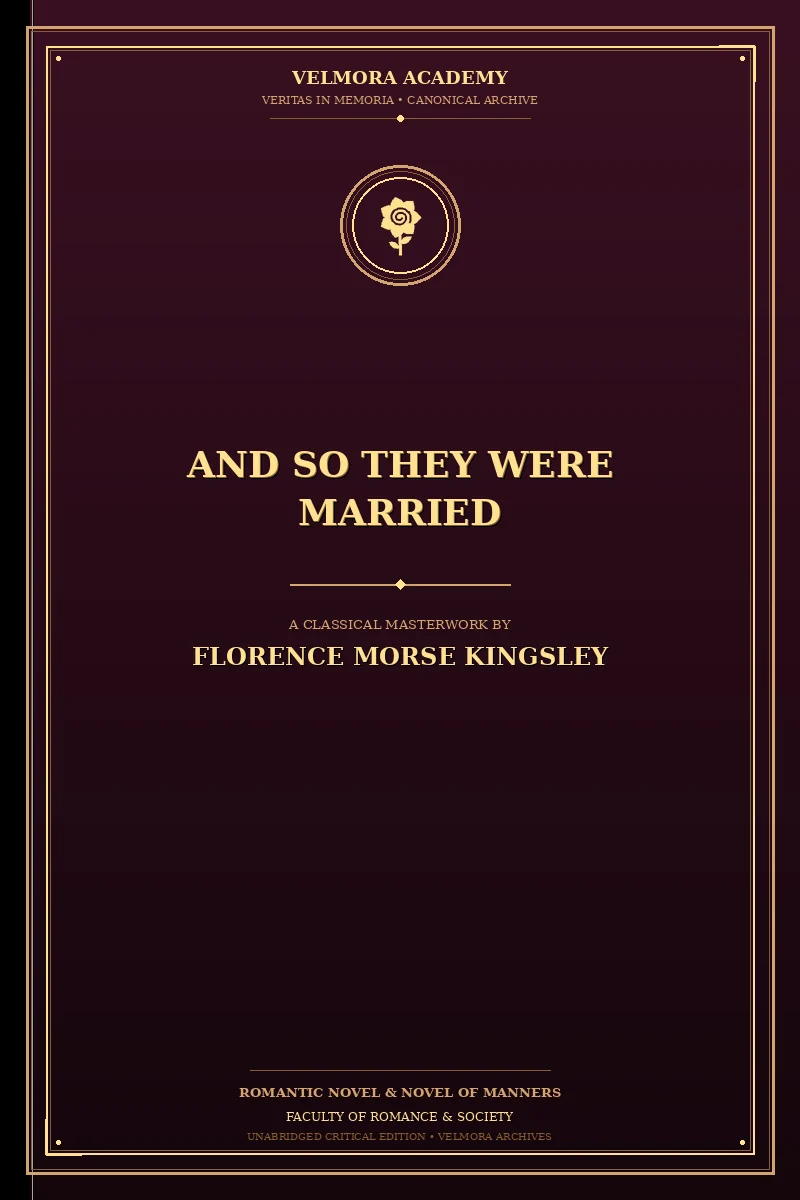 Cover of And So They Were Married