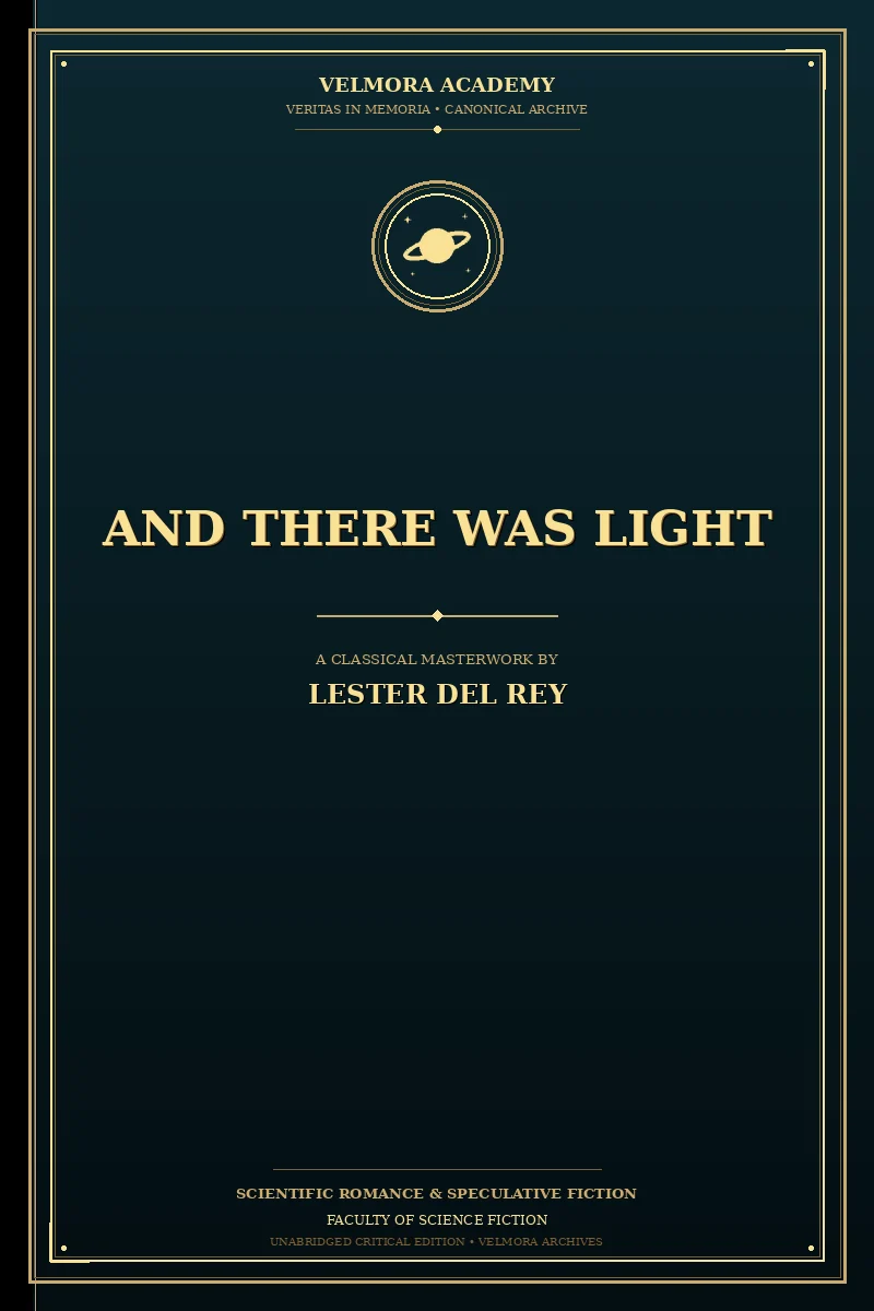 Cover of And there was light
